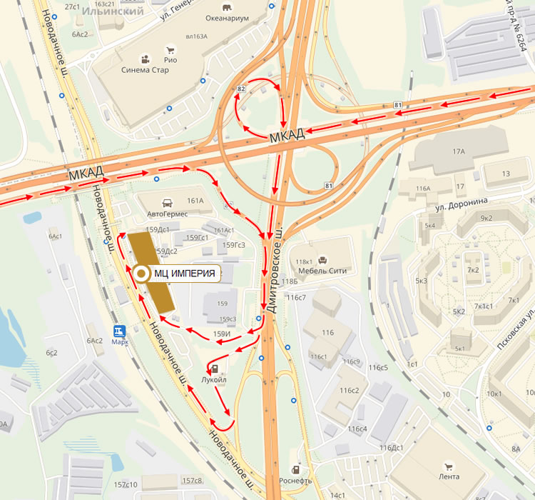 Схема проезда