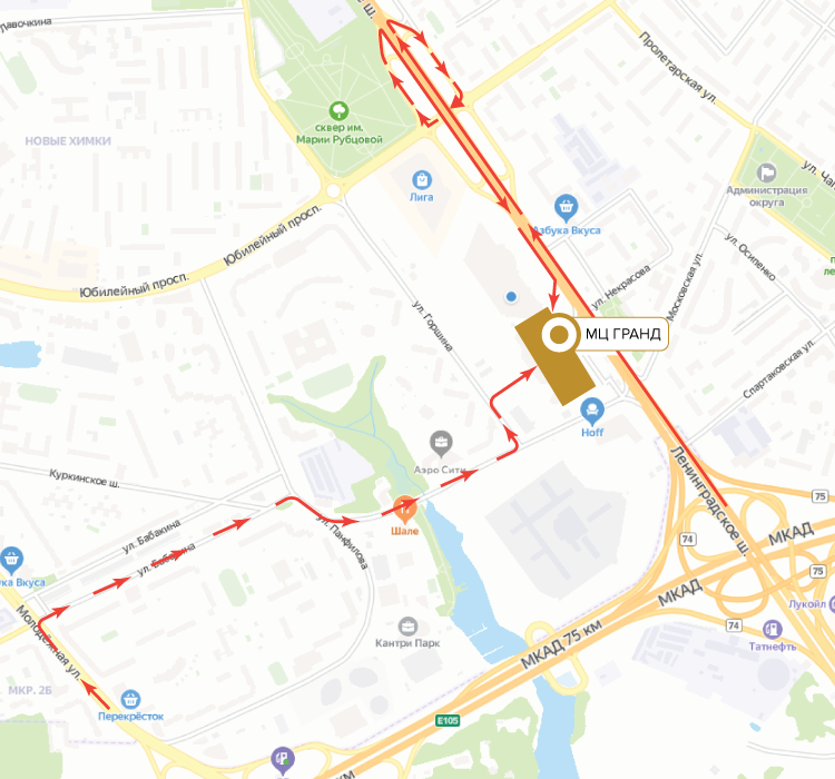 Схема проезда